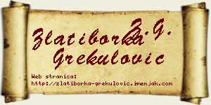 Zlatiborka Grekulović vizit kartica